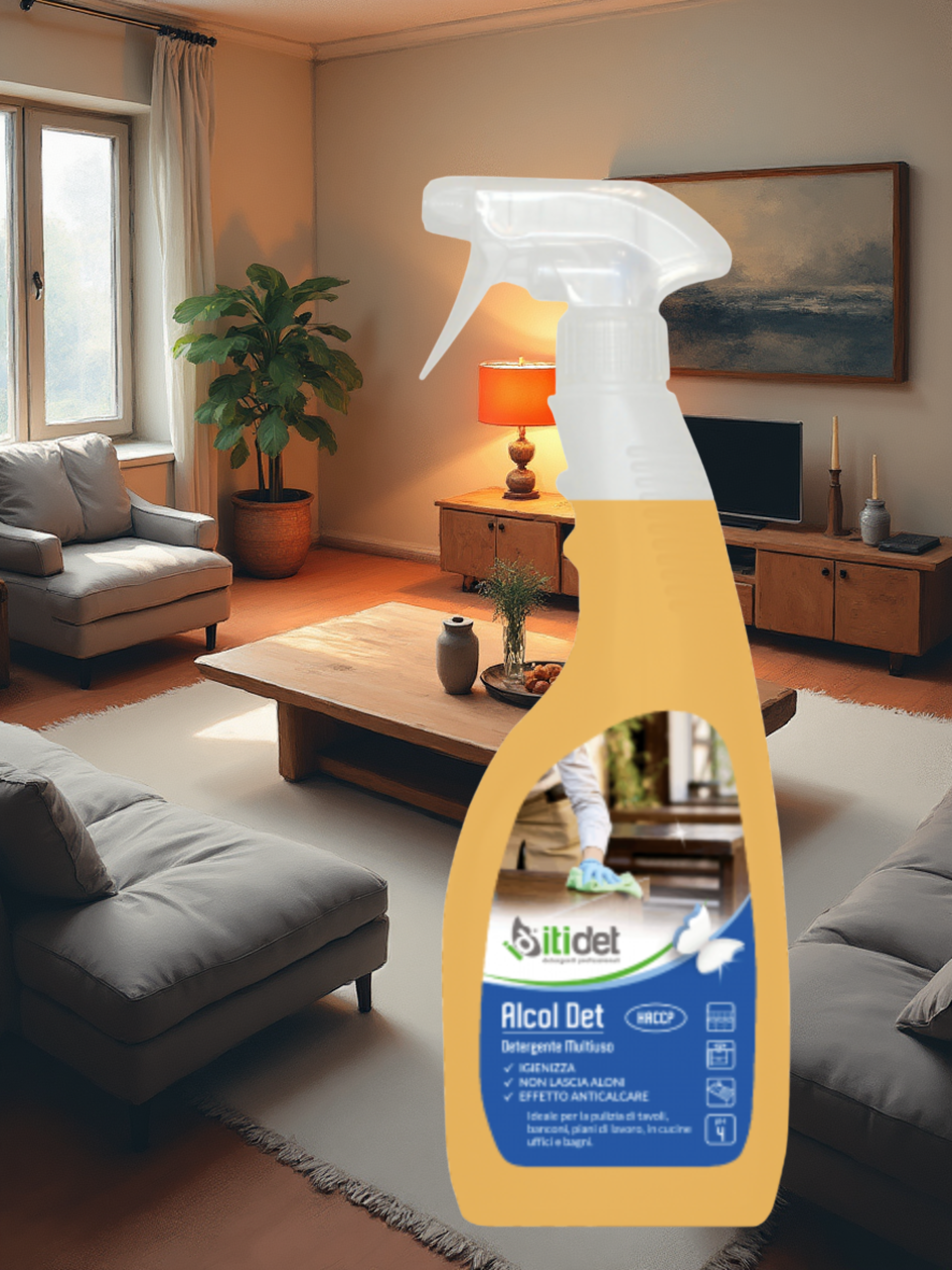 Itidet Alcol Det, 750ml, idoneo HACCP