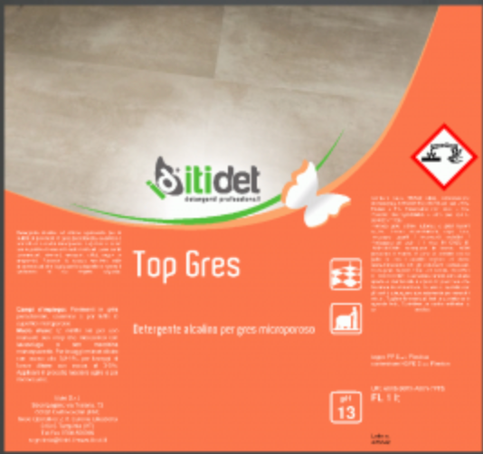 Itidet Top Gres, det alcalino specifico per gres, 1lt