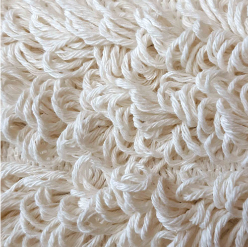 Frangia in cotone, filo continuo, con supporto per sistema a strappo, Filmop