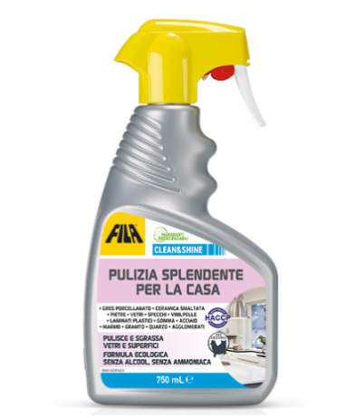 Fila Clean e Shine 750ml, pulitore brillantante per la casa, idoneo HACCP