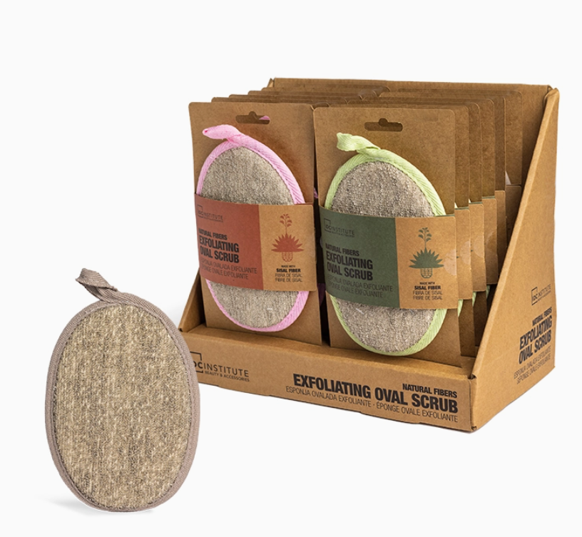 Spugnetta guanto scrub esfoliante, fibra naturale, IDC INSITUTE
