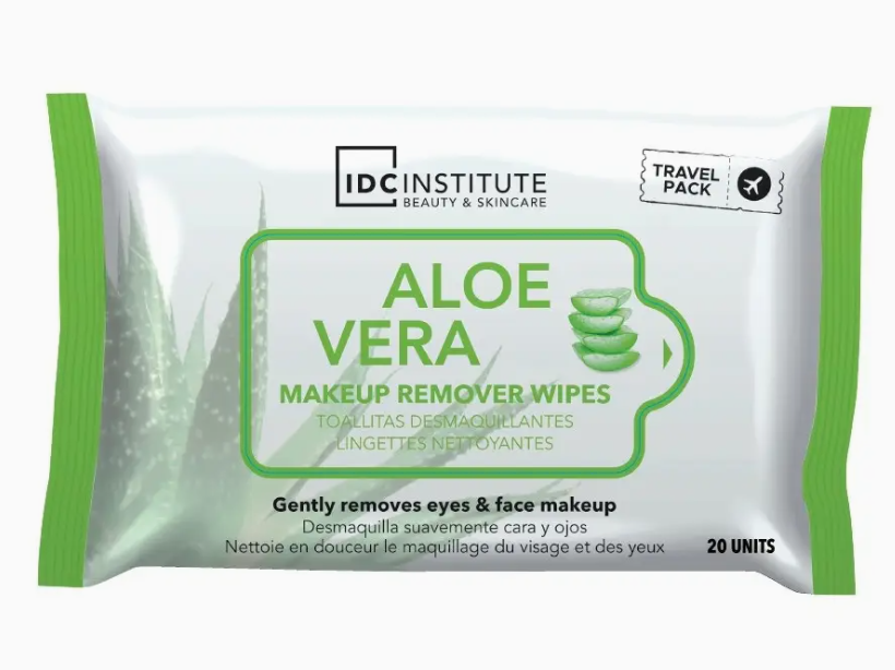 Salviette Struccanti all'aloe vera, 20 pezzi per confezione, IDC INSTITUTE