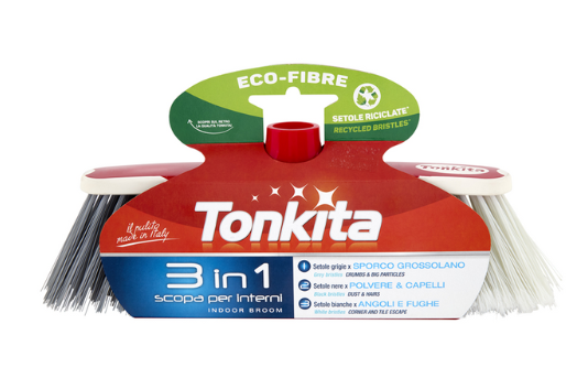 TONKITA SCOPA ECO FIBRE 3in1 PER INTERNI