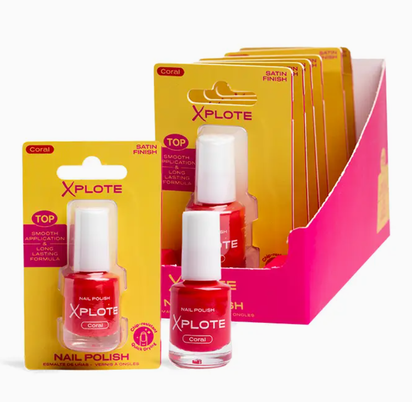 Xplote - Smalto per unghie coral, 6ml