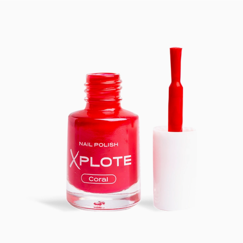 Xplote - Smalto per unghie coral, 6ml