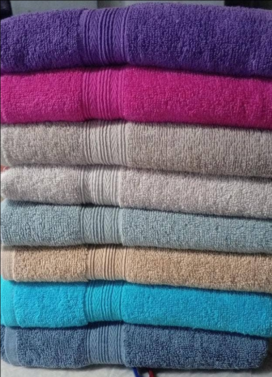 TEXCITY - Asciugamano, grigio chiaro, cotone