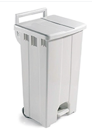 bidone POLARIS 90 lt, coperchio colorato