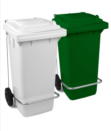 Contenitore in polietilene con pedale 120 lt